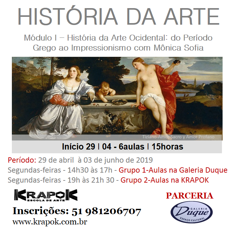 KRAPOK Curso de História da Arte em abril de 2019