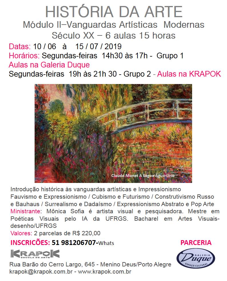 Curso de História da Arte KRAPOK POA