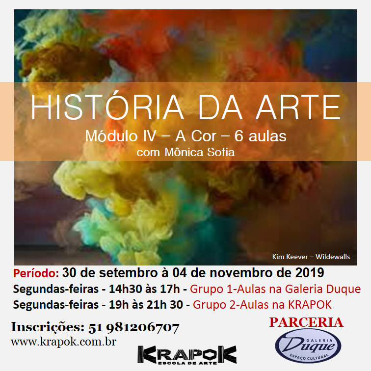 Aula de arte sobre cores - História e Arte